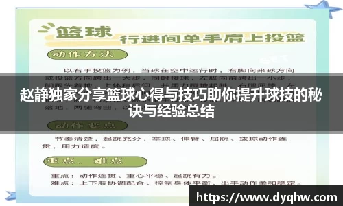 赵静独家分享篮球心得与技巧助你提升球技的秘诀与经验总结