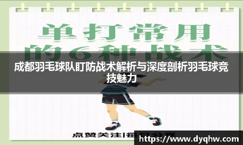 成都羽毛球队盯防战术解析与深度剖析羽毛球竞技魅力